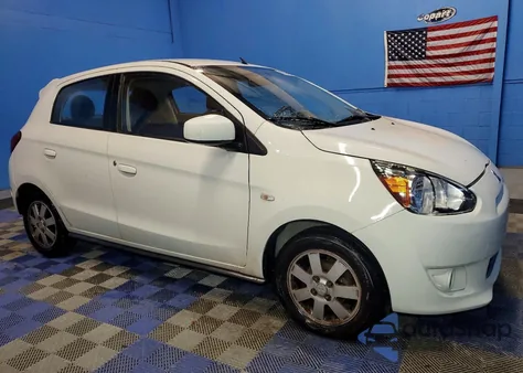 2014 Mitsubishi Mirage Es z USA, uszkodzony, nr VIN ML32A4HJ3EH019793